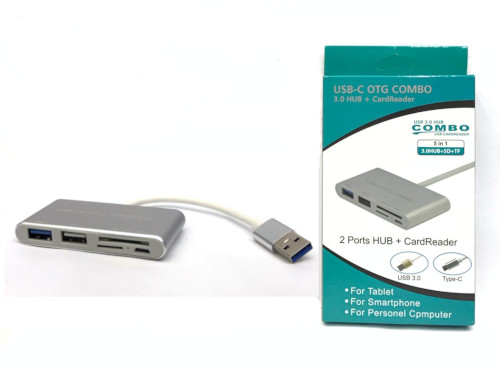 K-686 USB 3.0 OTG 5-in-1 Hub (1xUSB 3.0 + 1xUSB 2.0 + 1xType C + 1xSD + 1xTF)